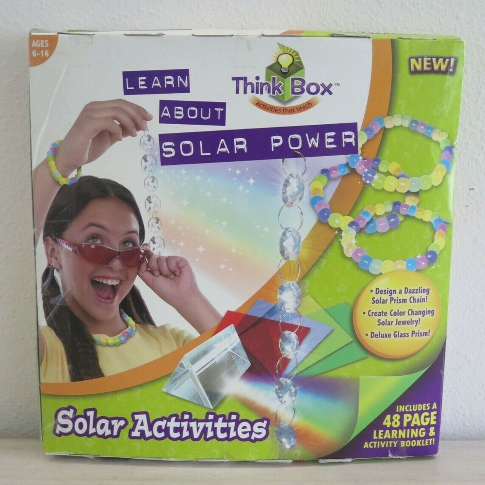 Think Box Activities, Learn About Solar Power, Ages 6-16