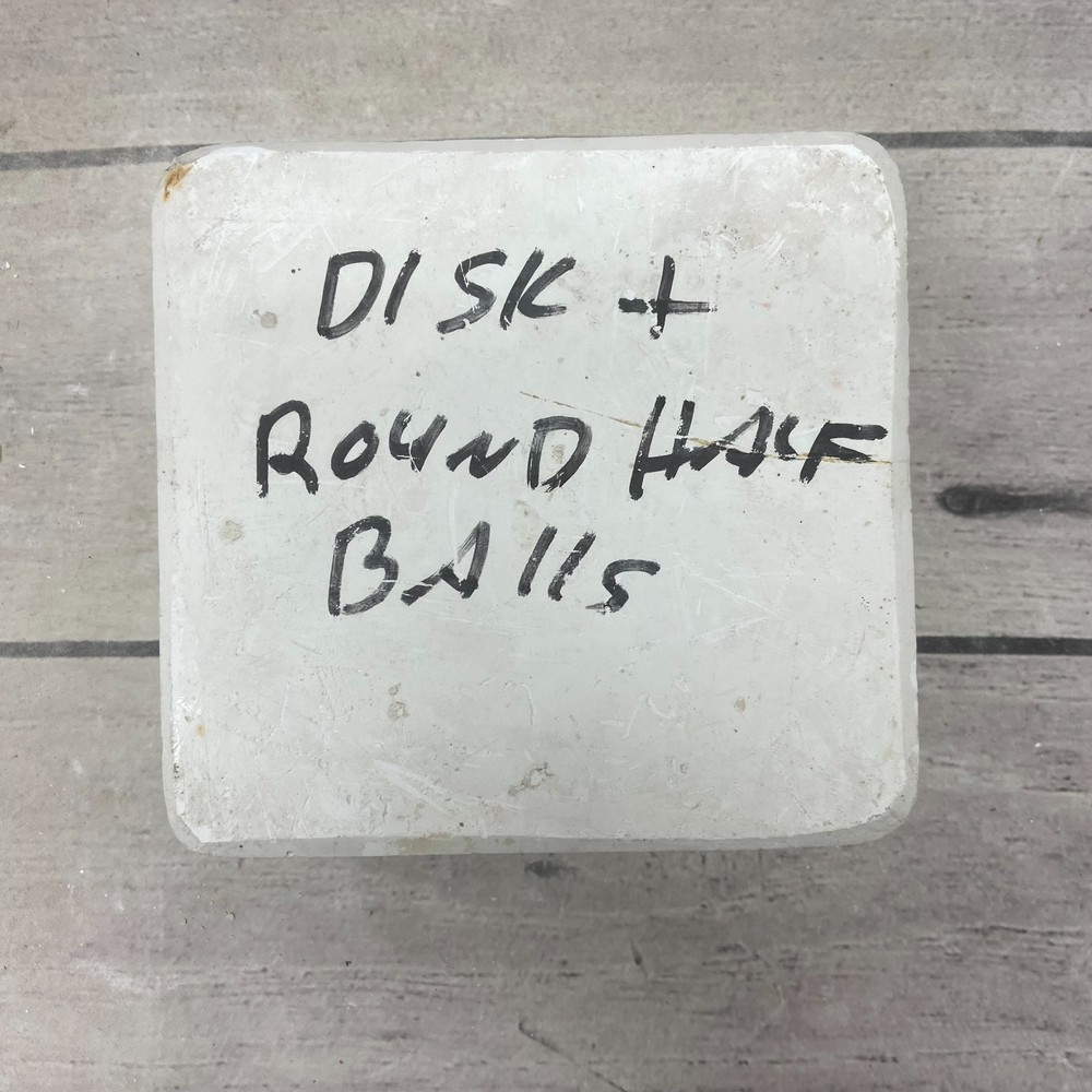 Atlantic Ceramic Casting Mold Disk + Round Half Balls #A245