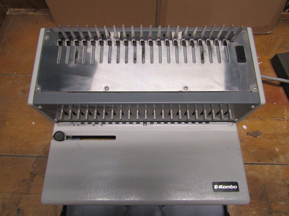 Ibico E-Kombo Electric & Manual Comb Binding Machine MISSING LEVER.