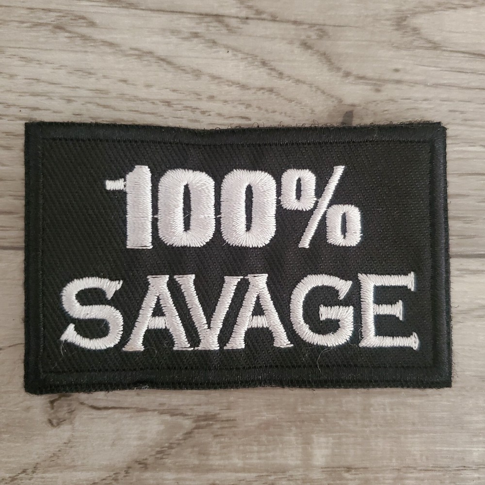 100% SAVAGE TACTICAL MORALE PATCH HOOK AND LOOP NEW