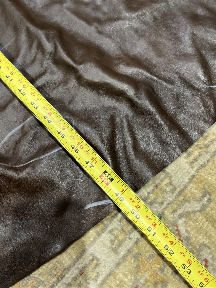 Leather Hide Upholstery Chocolate Brown Large Piece