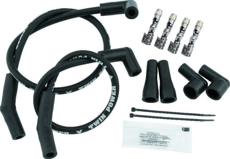 TwinPower Universal Custom Fit Black Ignition Wire Set 110116