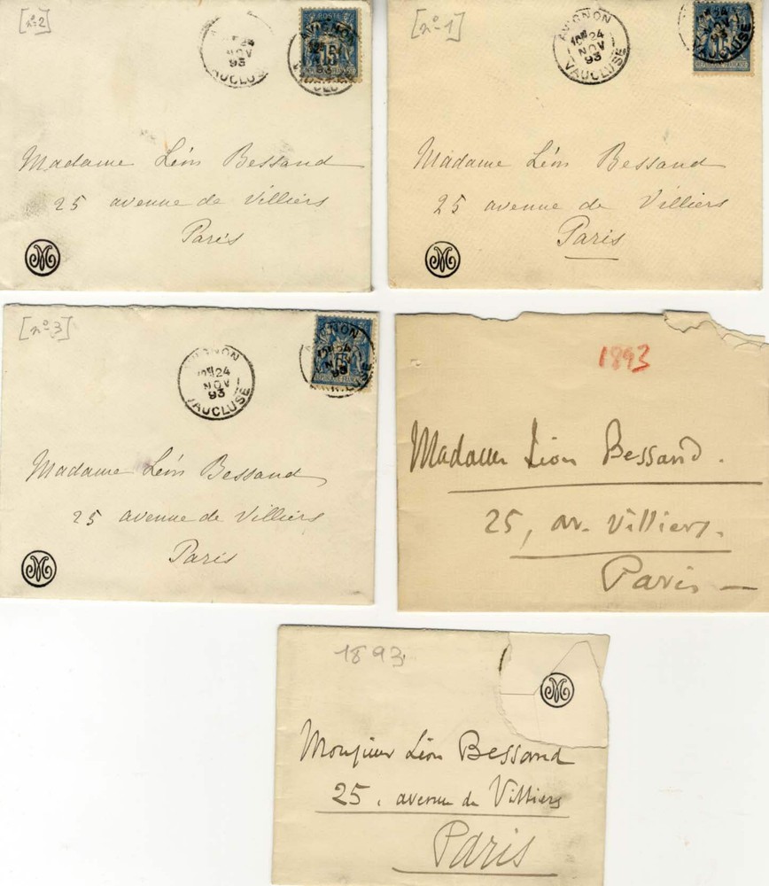 COMPOSER Jules Massenet FOUR autograph letters & enclosures