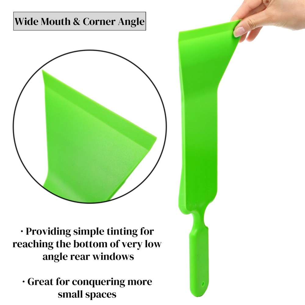 ZAVOOS 3 Pieces Window Tint Tools, Long Handle Auto Large, Multicolor