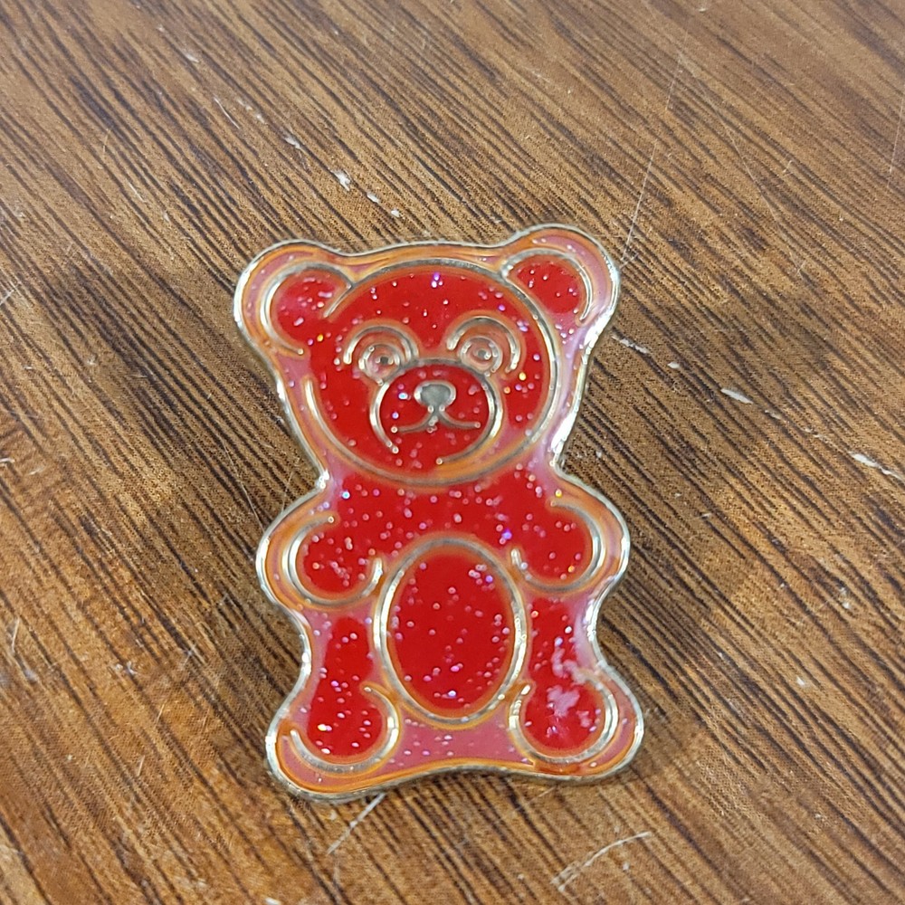 Teddy Bear Metal Lapel pinback Hat Pin