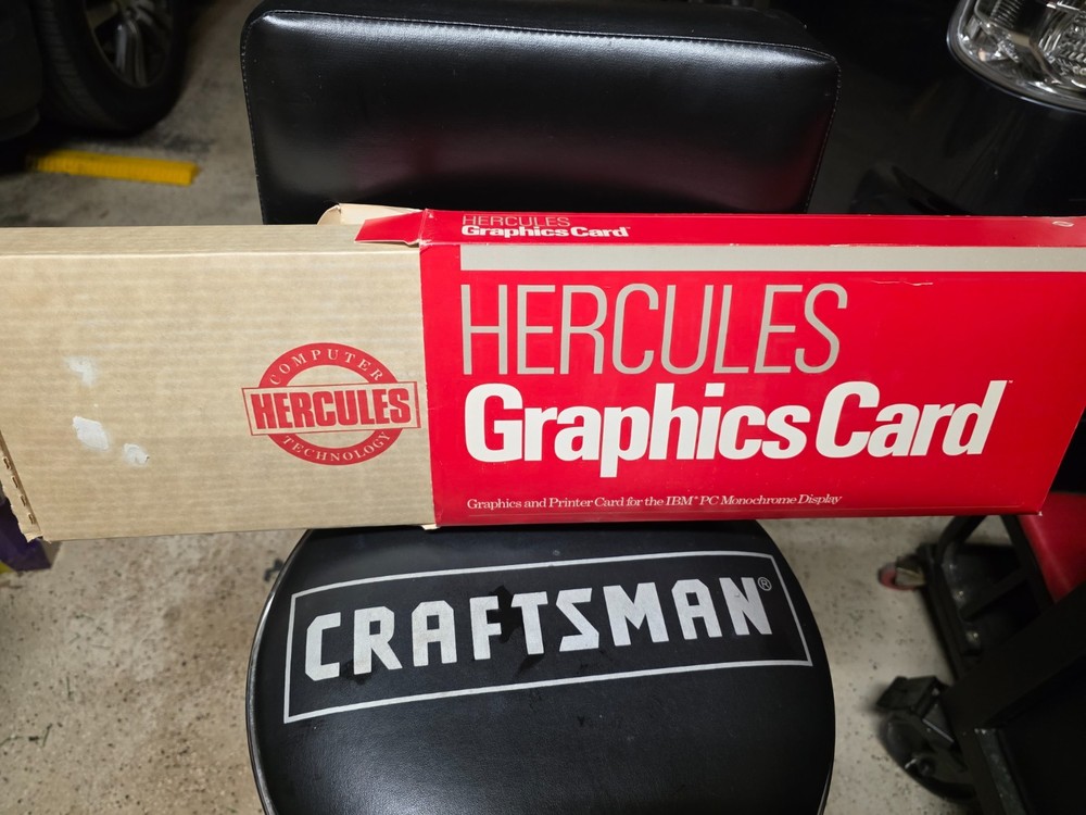 BOX ONLY- Hercules Graphics Card Graphics & Printer for IBM Monochrome display