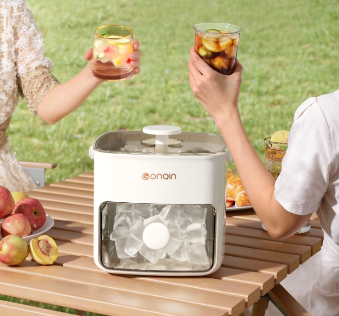 Ice Cube Tray with Lid & Bin Ice Maker