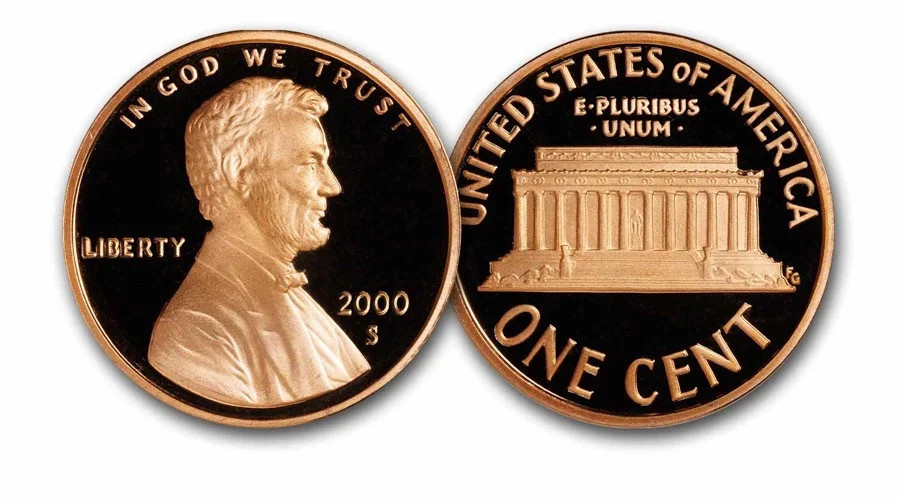 2000 S San Francisco Lincoln Shield Cent PROOF Brilliant Uncirculated (BU)