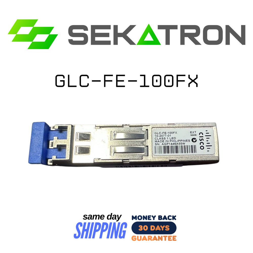 ♻️ Cisco Genuine GLC-FE-100FX 100BASE‑FX SFP Transceiver Module ⚡Fast Ship