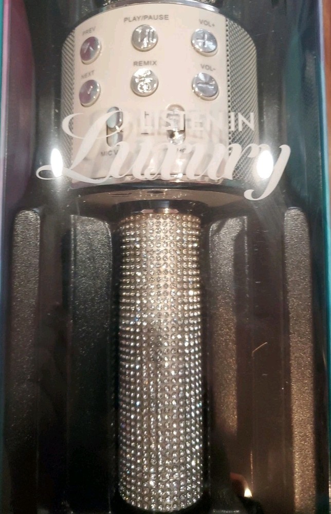 Bluetooth Glitter Karaoke Microphone-brand New