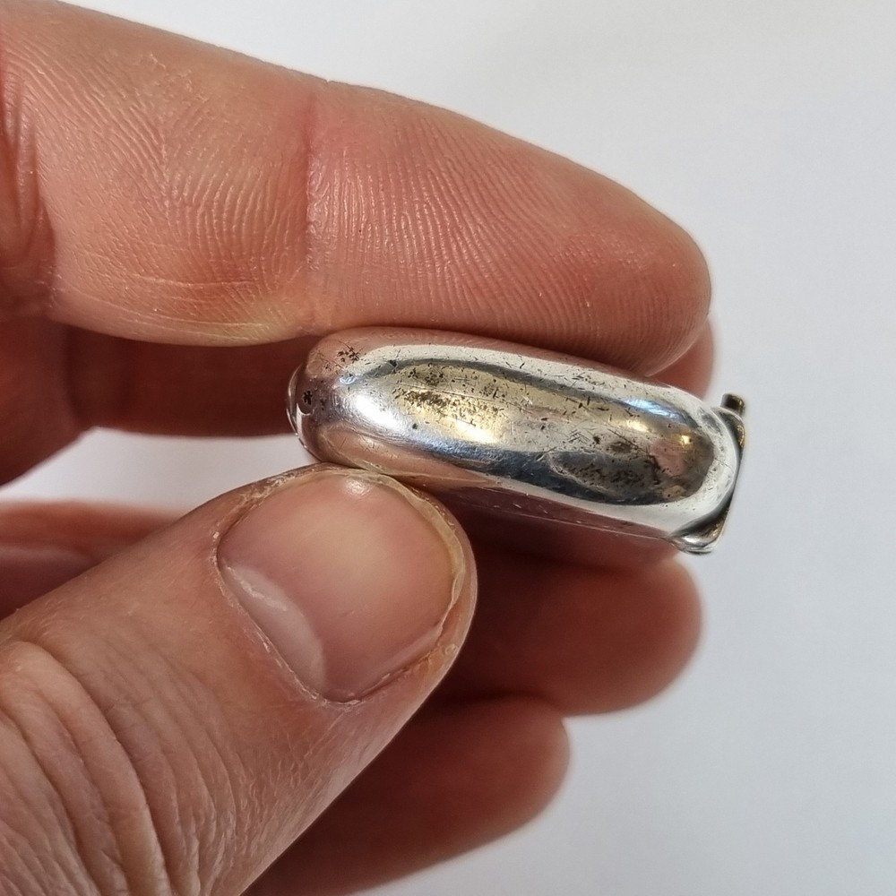 Antique Solid Silver Vesta Case London 1894 William Harrison Walter 4cm