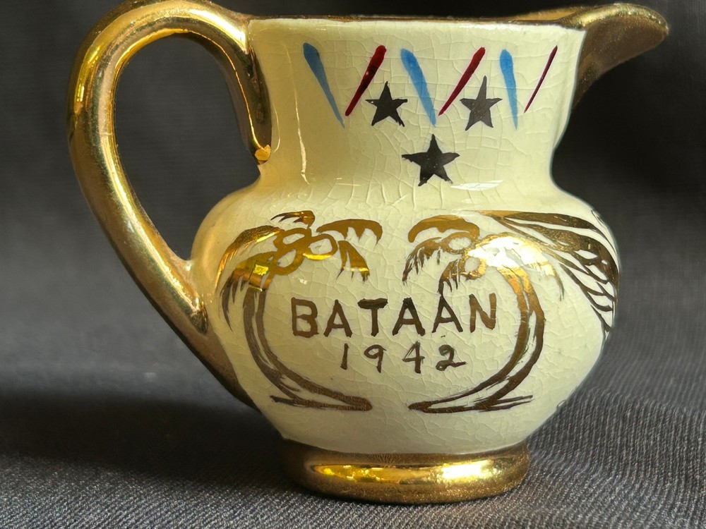 Lusterware WWII General MacArthur Miniature Pitcher