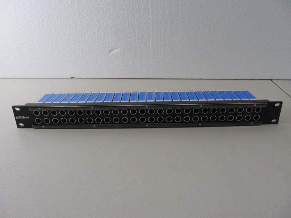 Bittree 1U NORMALED VIDEO PATCH PANEL With DVJB-W modules
