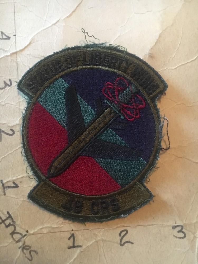 USAF 48th CRS subdued Squadron Patch 8/24/25