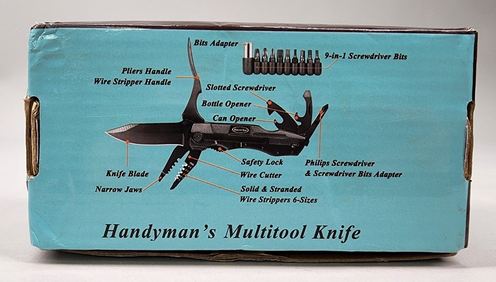 RoverTac Handyman's Multitool Pliers Pocket Knife Camping Tool