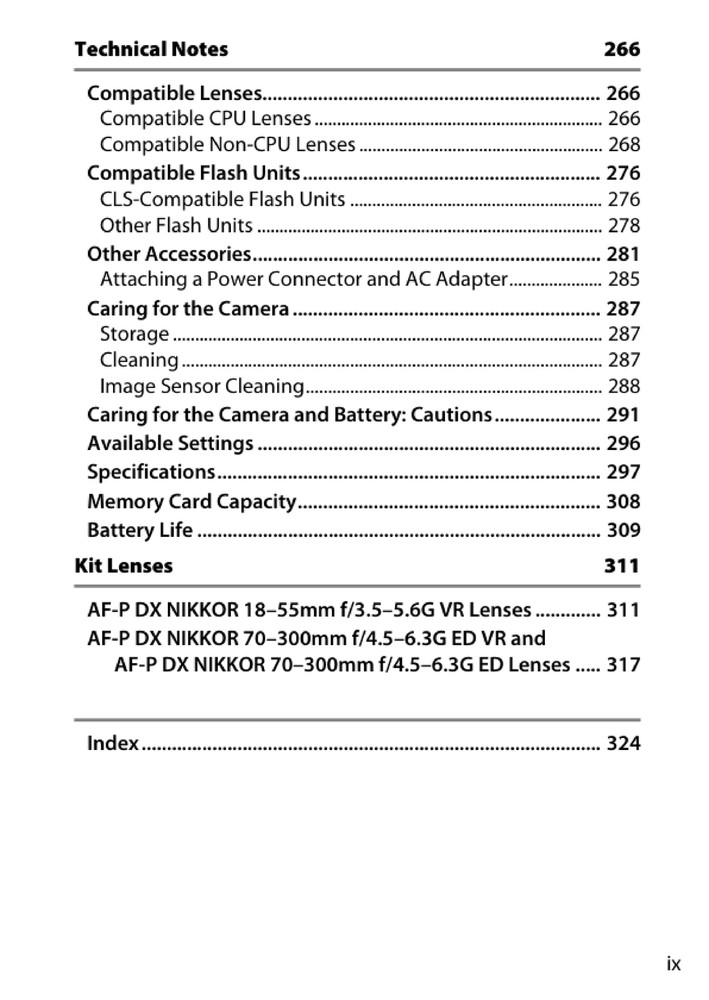 Nikon D3500 — User Reference Manual Guide — 1/2 Size, 5.5" x 8.5" Small Compact