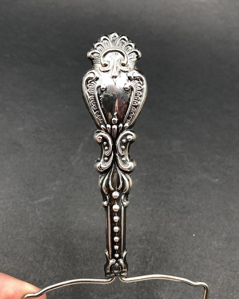 Antique Sterling Silver Victorian Embossed Handle Ink Blotter /b