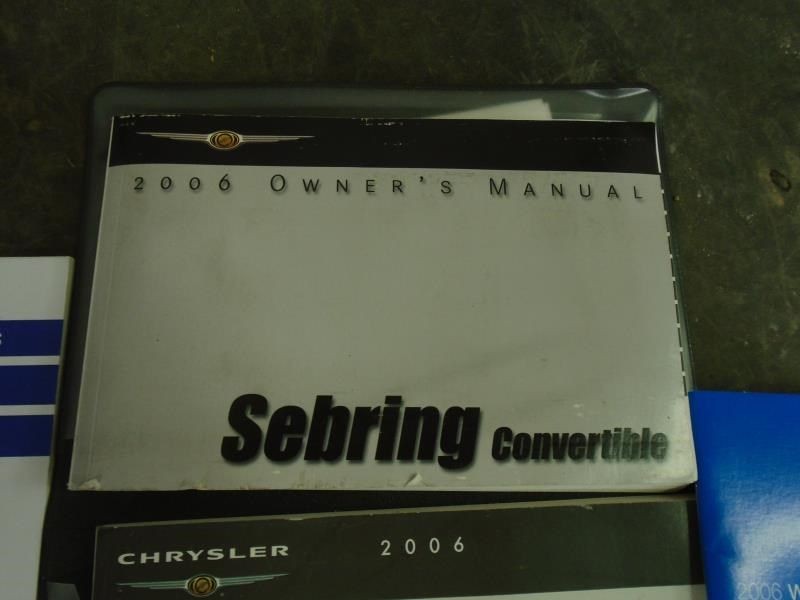 SEBRING   2006 Owners Manual 1028903