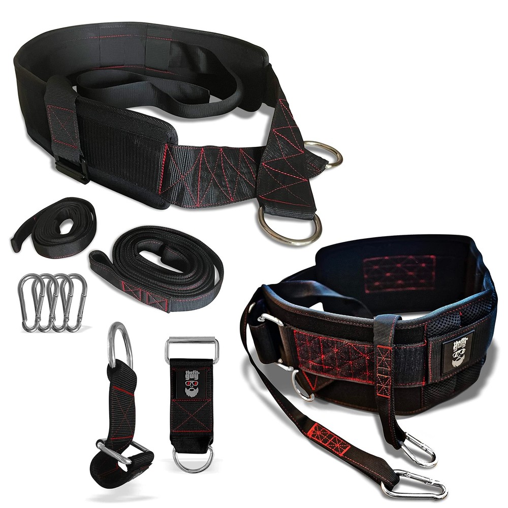 Belt for Pulling Plus The Ultimate Dip Belt & Dumbbell Loading Straps Bundle