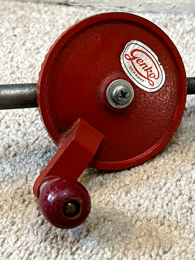VINTAGE GENKO GERMANY HAND DRILL RED EGGBEATER STYLE