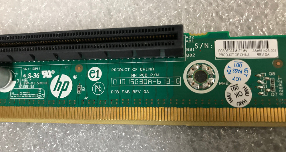 HP SL230s G8 Server Riser Board 651425-001