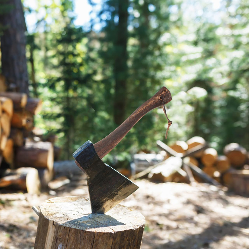 Wood Axe Handle Replacement Short Hatchet Handle 10.63 Inch Comfortable Grip Eas