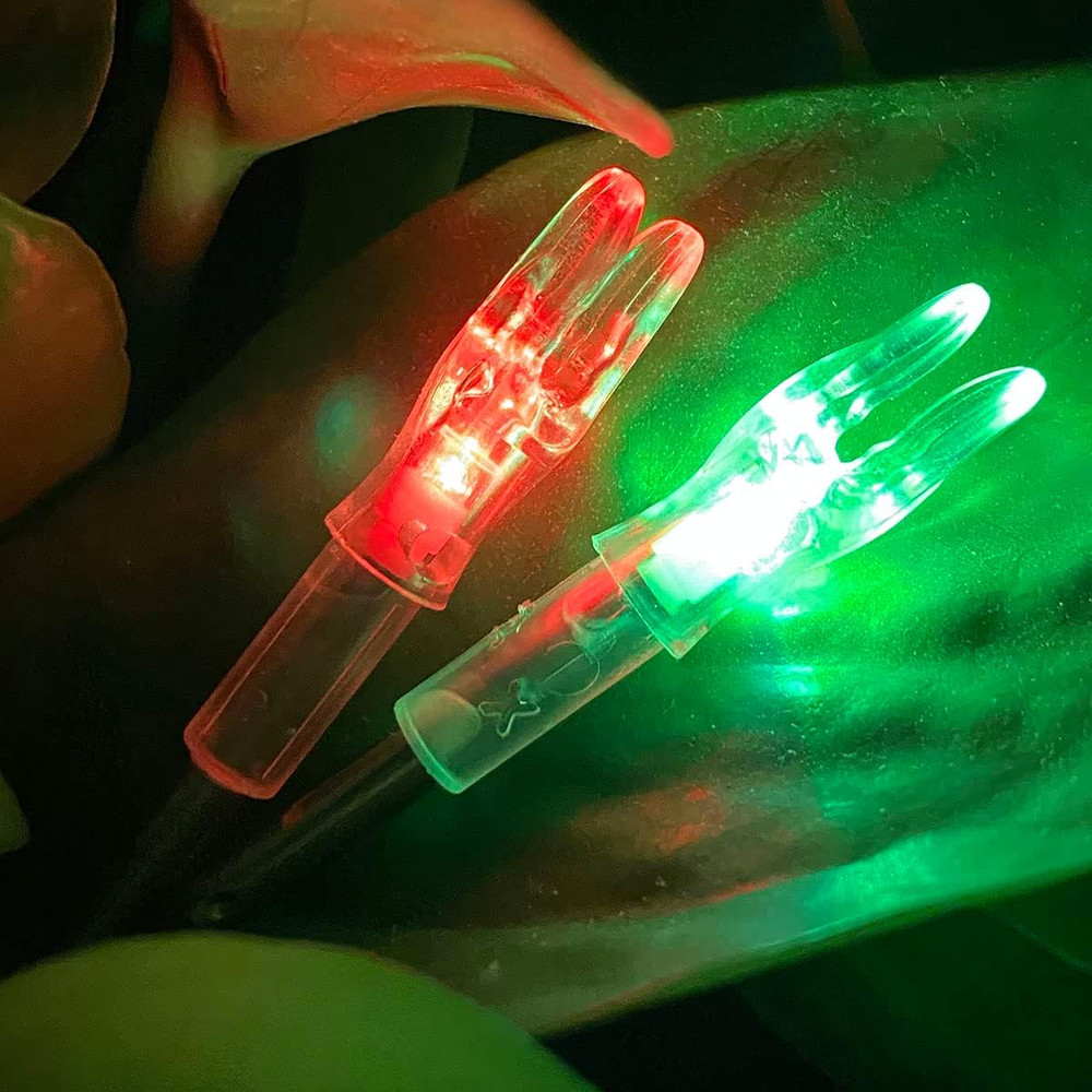 Universal LED Arrow Nocks with Bowstring Screwdriver - 6 Pack