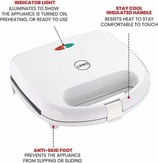 Lumme Sandwich Maker (black)