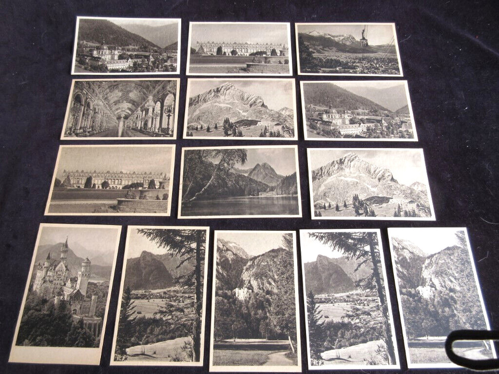 WW2 Third US Army "Tours" Postcards Lot of 14 EUC