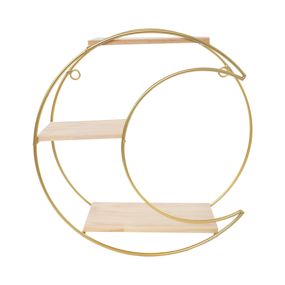 3-tier Round+ Moon Storage Display Rack Storage Display Rack Wall Mounted Shelf