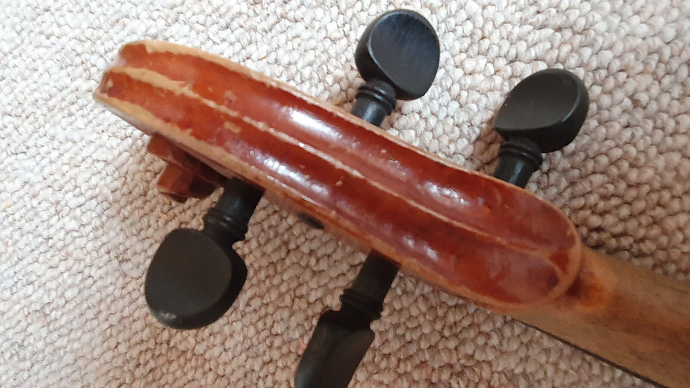 nicely flamed old 3/4 Violin violon