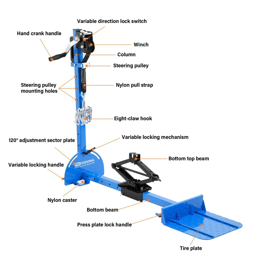 Car Auto Repair Car Dent Bar Puller Car Pulling Systems Paintless Dent Removal