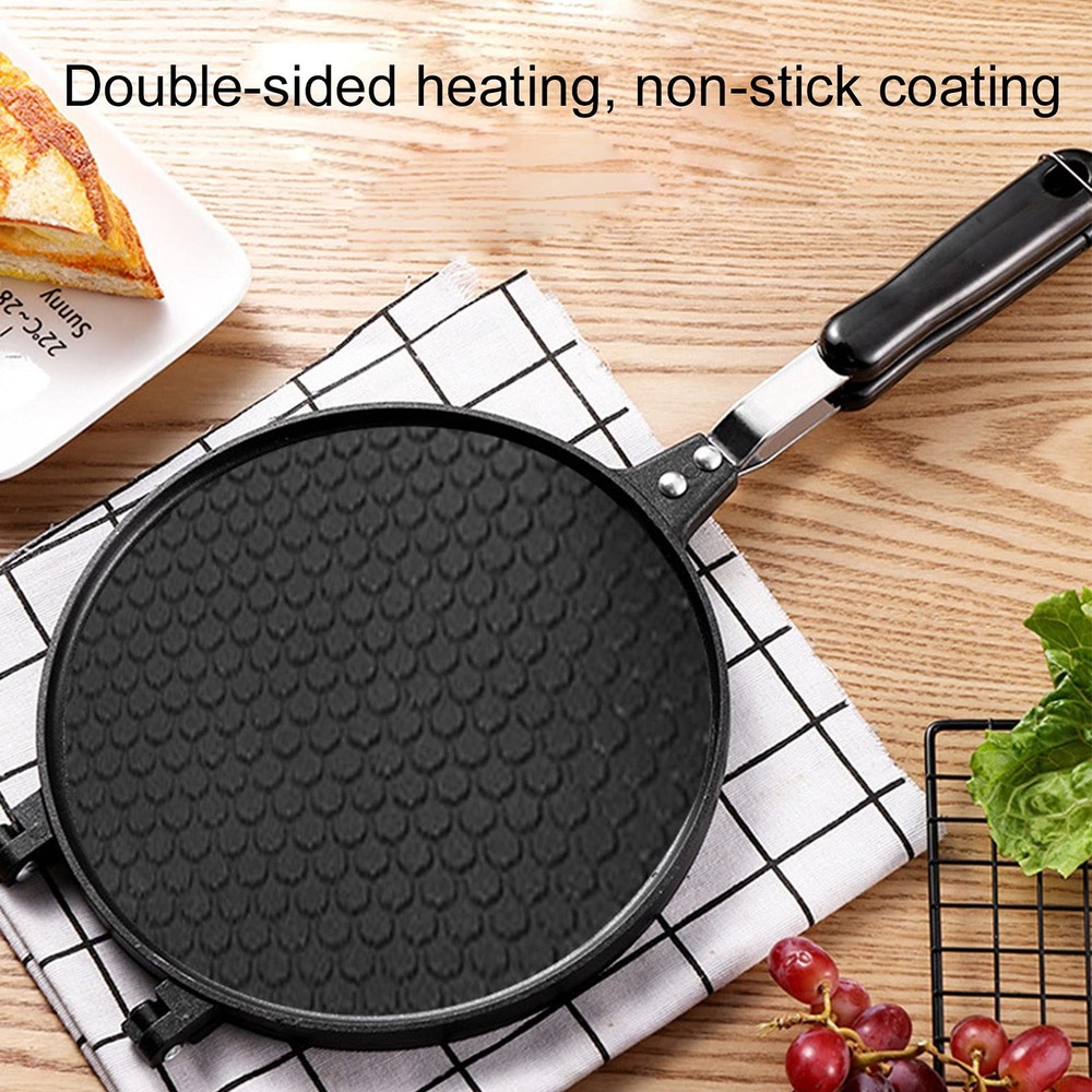 Electric Waffle Cone Maker NonStick Egg Roll Pan 8.5 In Crispy Mold