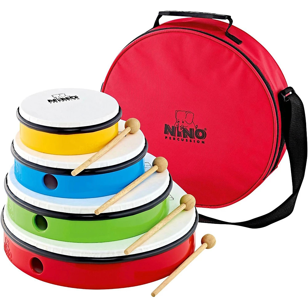 Nino 4-Hand Drum Set with Mallets and Bag LN