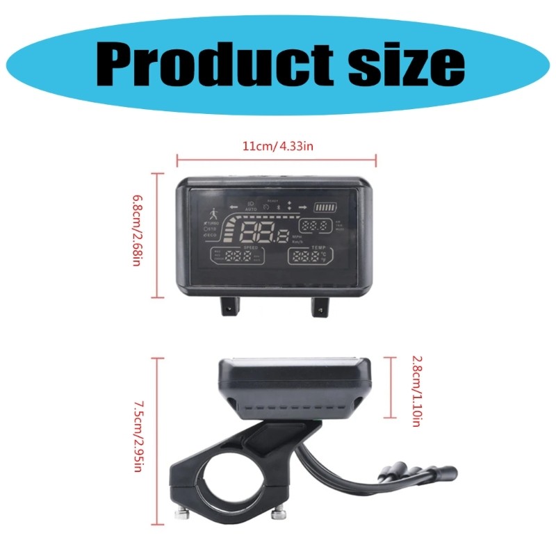 Replacement Electric Scooter Display Control Panel Modified Accessory Waterproof