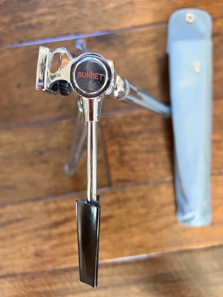 Vintage Sunset Chrome Telescoping Camera Stand with Case