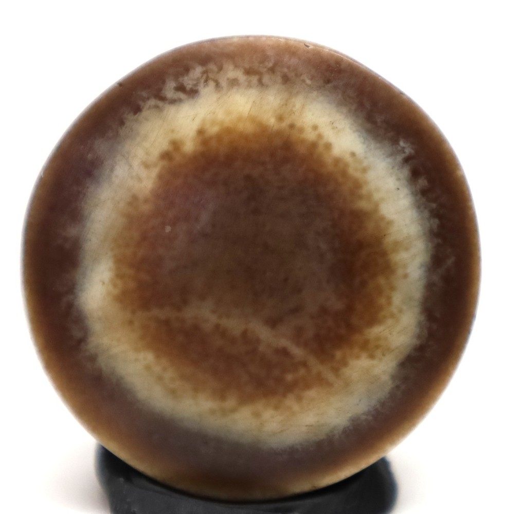 Large Ancient Etched Stone Luke Mik Dzi Eye Bead over 2000 Years Old