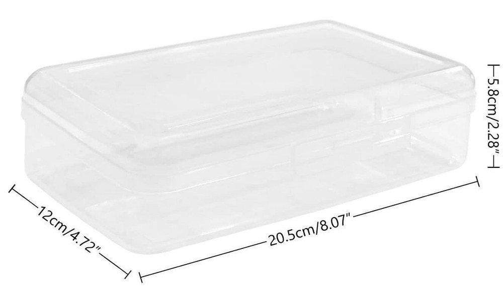Large Capacity Clear Pencil Case, Plastic Pencil Boxes Stackable Design