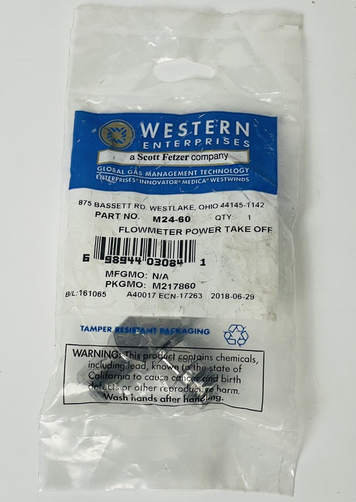 Western Enterprises M24-60 Flowmeter Power Take off