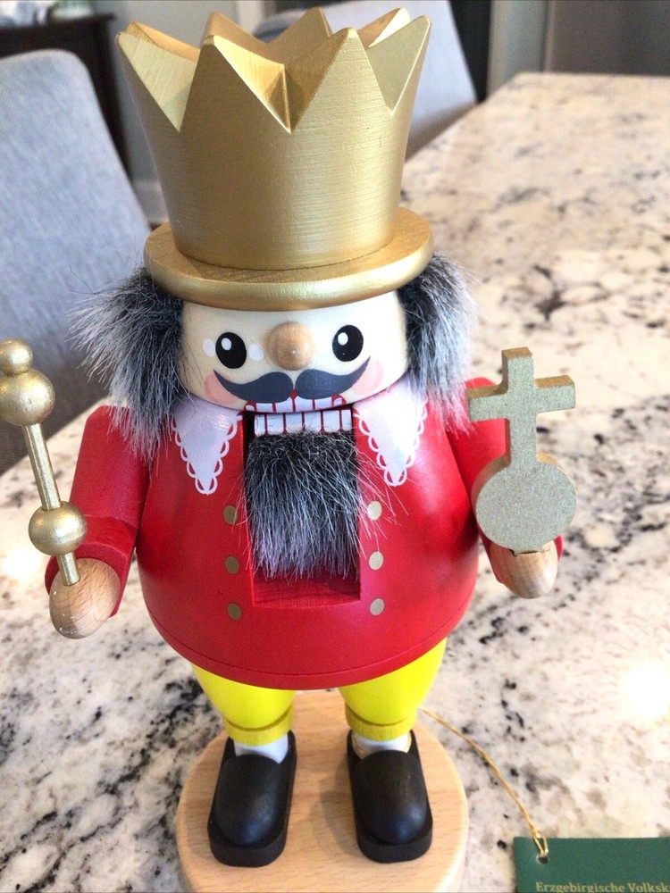 Richard Glasser Wooden Nutcracker Handcrafted -Germany NUTCRACKER KING NWT