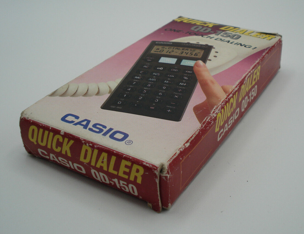 Vintage Casio Quick Dialer QD-150 With Case and Original Box