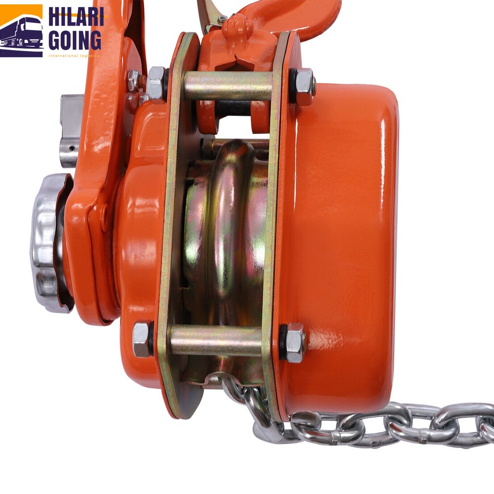 1650LBS 3/4 Ton 10ft Lever Block Chain Hoist Ratchet Type Come Along Puller !