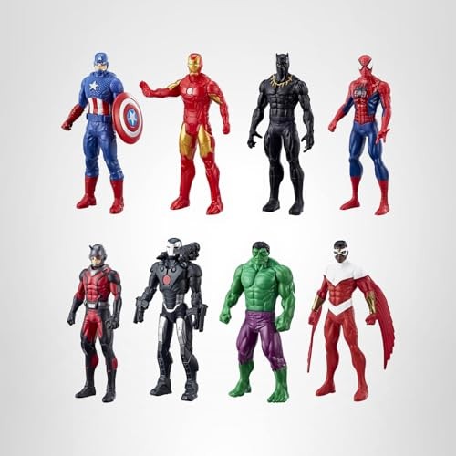 Marvel Avengers Ultimate Protectors Pack, 6-Inch-Scale, 8 Medium, Black