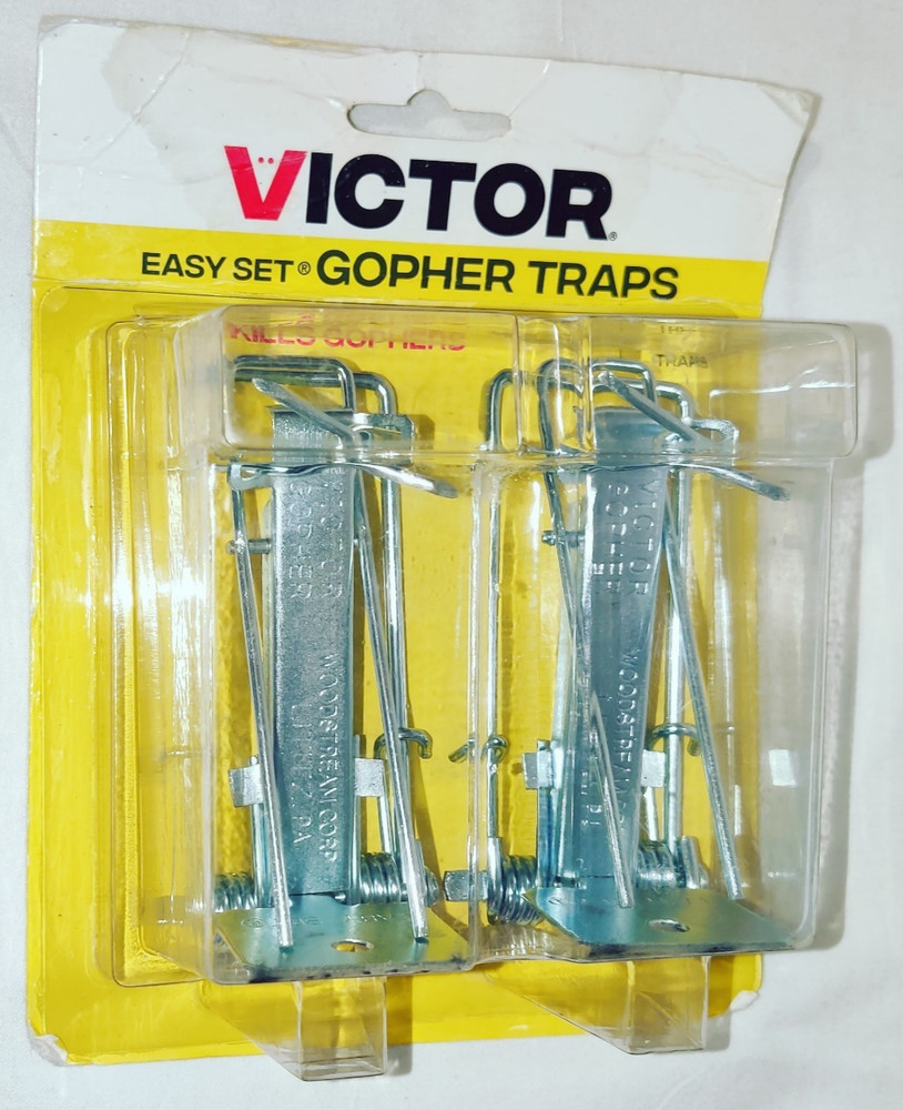 Victor 0611 Easy Set Gopher Trap Twin Pack New