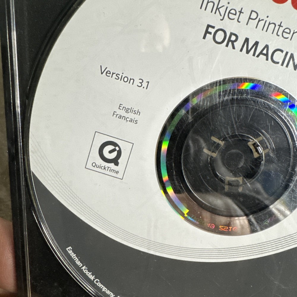 Kodak Inkjet Printer Software Disc Version 3.1 For Windows and Macintosh 2008