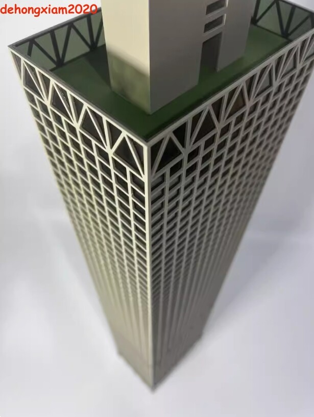 1/150 Building Model Office Building Scene Architecture Assembled Skyscraper