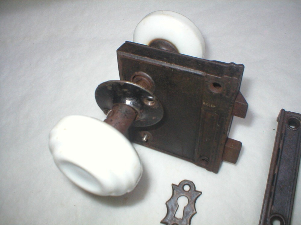 Antique Victorian Era Surface Mount Door Hardware