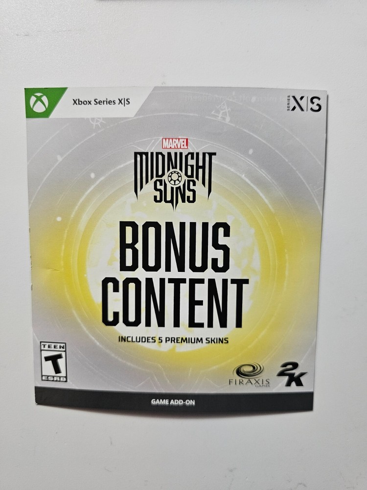 Midnight Suns Bonus Content Xbox Series X S