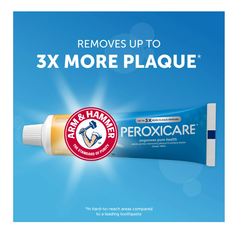 Arm & Hammer PeroxiCare Tartar Control Fluoride Toothpaste Mint ( 2 PACK )