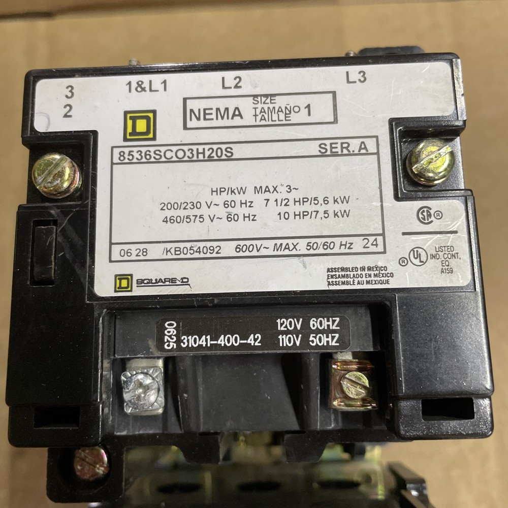 Square D 8536SCO3H20S Size 1 SEE PICS